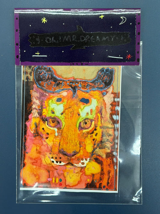 sticker tiger and bird