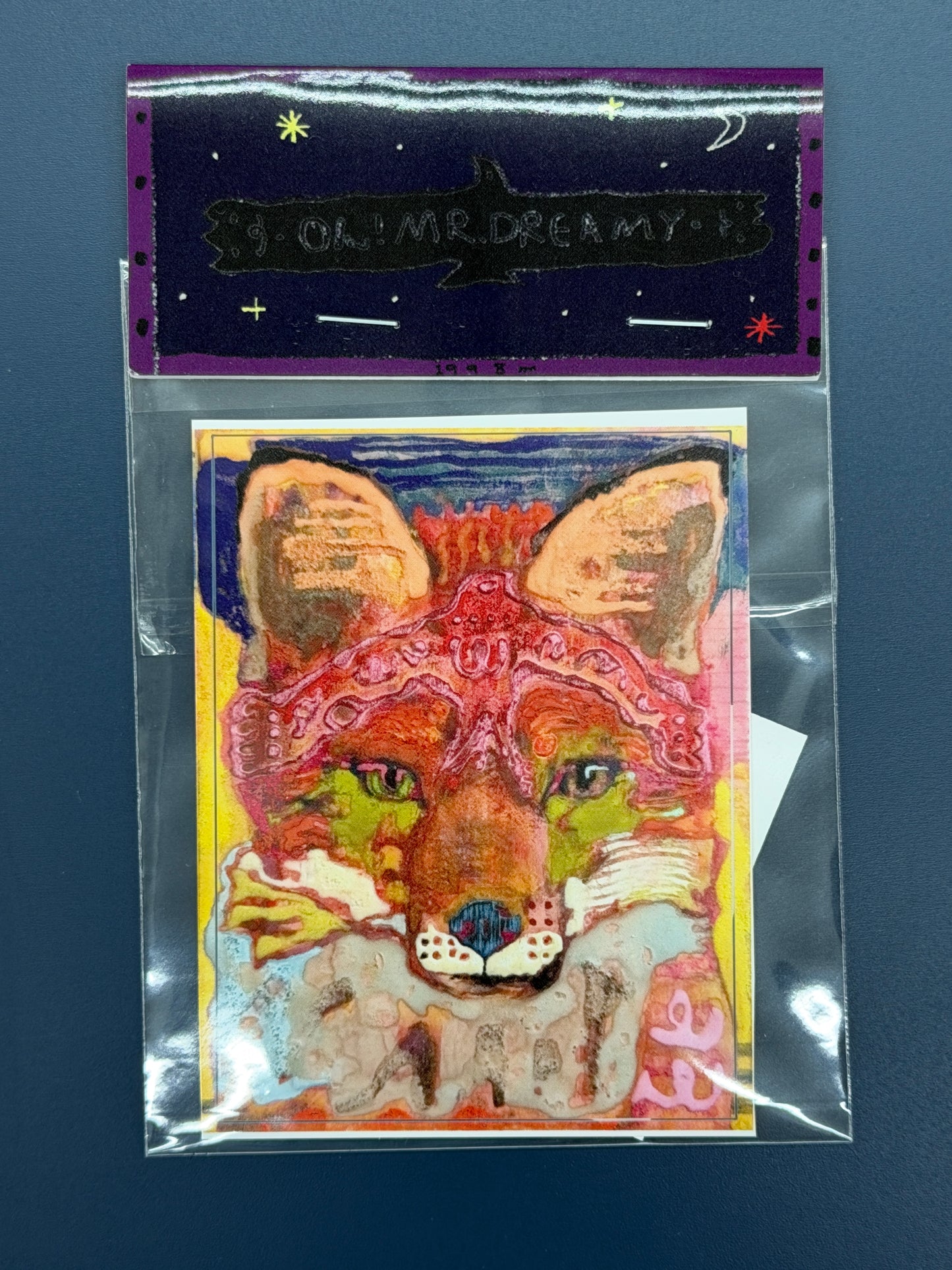 sticker fox and bird